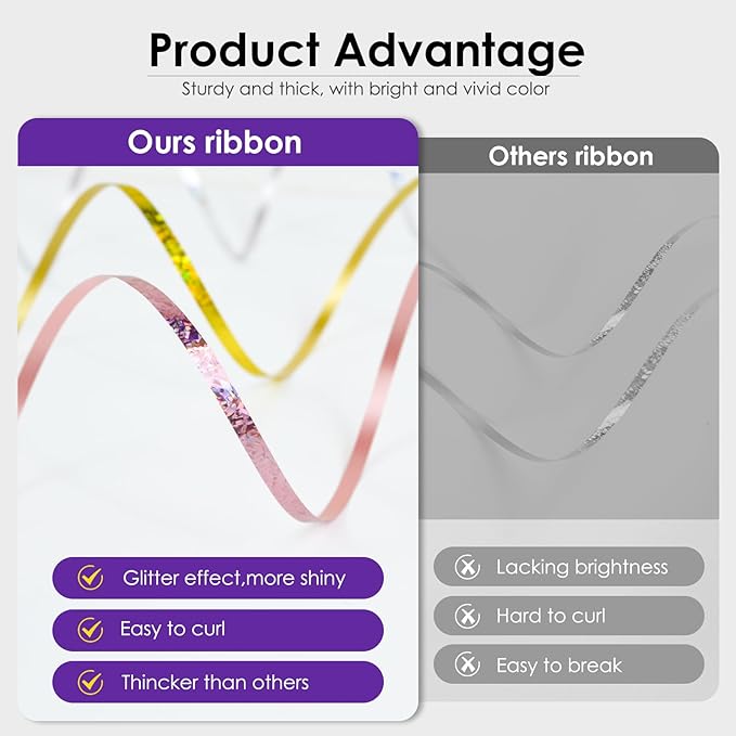 Dark Purple Curling Ribbon - Image 6