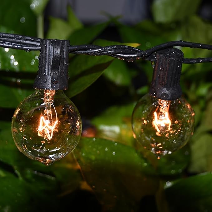SUNSGNE 100Ft Patio String Lights Waterproof G40 Outdoor String Lights - Image 5