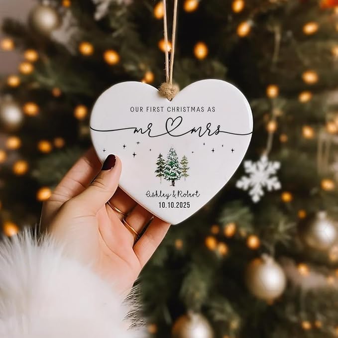 GABITA Personalized First Christmas Married Keepsake, First Christmas Married - Image 5