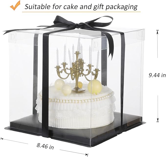 XININSUN 6inch Clear tall cake Box - Image 2