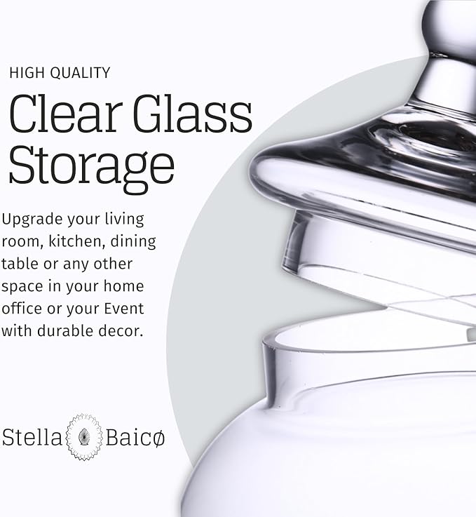 Large Glass Apothecary Jars - Image 5