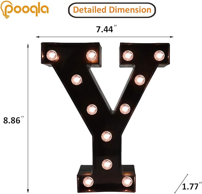 Decorative LED Illuminated Letter Marquee Sign - Image 4