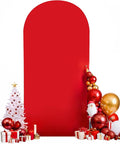 HEMMOTOP Red Arch Cover 7.2 ft, Spandex Wedding Balloon Stretchy Arch Backdrop by Hemmotop