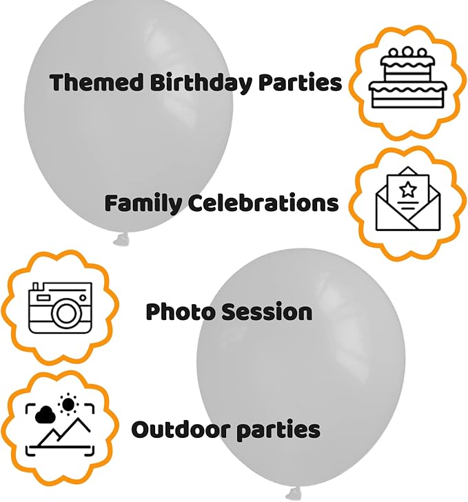 110pcs Black Balloon 12 inch - Image 3