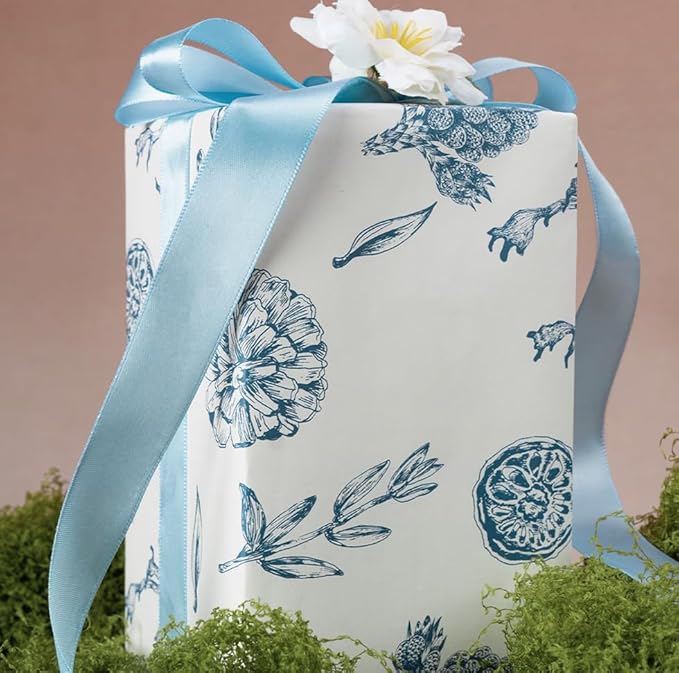 1-1/2 Inch Light Blue Satin Ribbon 50 Yards Solid Fabric Ribbons - Image 4