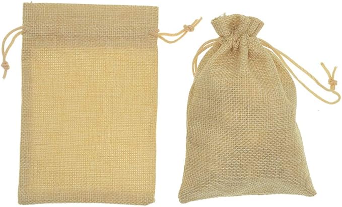 20Pcs Burlap Bags with Drawstring, Linen Gift Bags Jewelry Pouches Sacks - Image 4