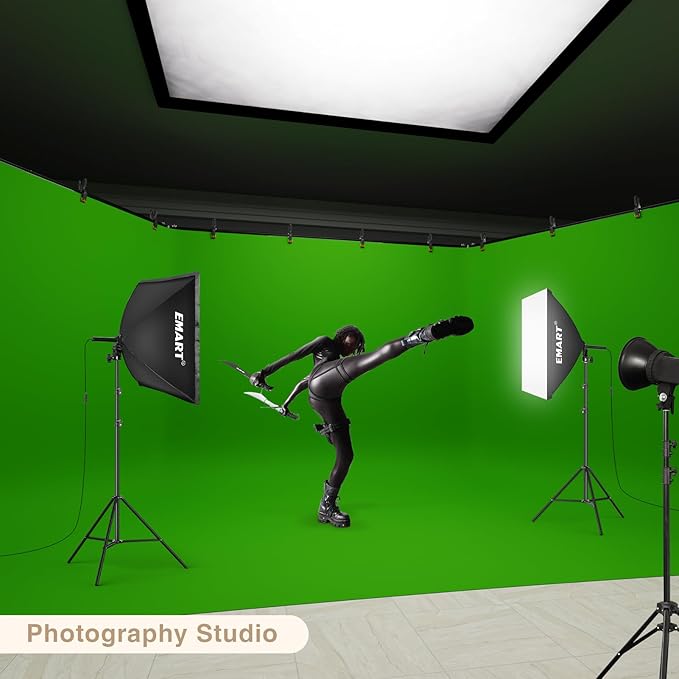 EMART Backdrop Stand, 30x7ft Large Adjustable Background Support System - Image 3