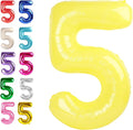 Number Balloon 5 Yellow Macaron by Upgesy
