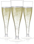 Prestee Set of 200 Plastic Champagne Flutes by Prestee
