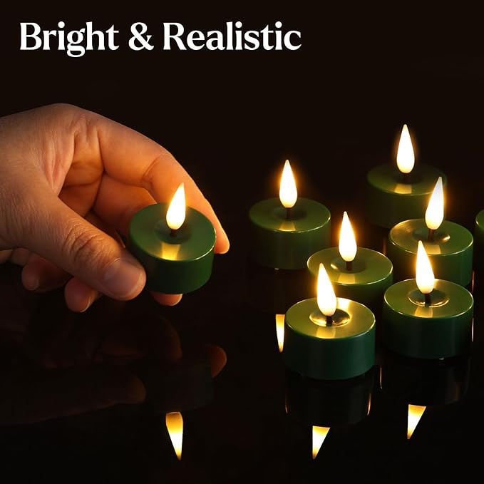 Eywamage Green LED Tealights - Image 3