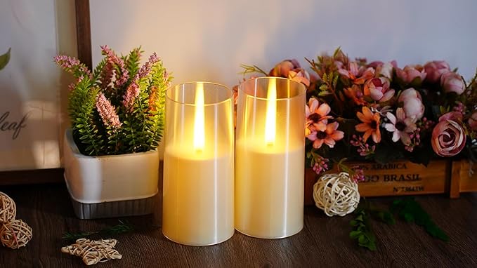 Flameless LED Candles, Upgraded Realistic Flickering Pillar Battery Operated - Image 7
