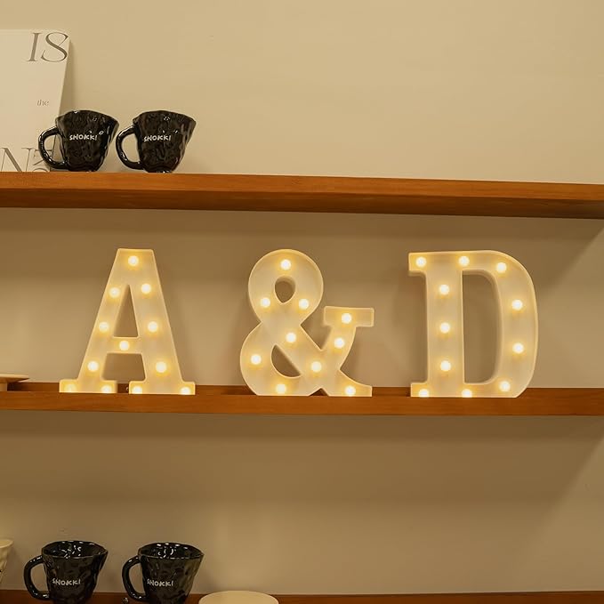Foaky Rechargeable LED Letter Lights Sign Marquee Light Up Letters Sign - Image 4