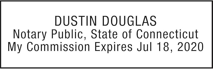 Notary Stamp for State of Connecticut- Self Inking Stamp - Image 2