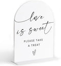 Love Is Sweet Sign for Dessert Table, Wedding Reception Decorations, Bridal by Sxurt