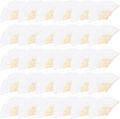 MCEAST 30 Pieces Silk Folding Fans by MCEAST