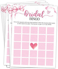 Bridal Shower Games 30 Guests, Bingo Bridal Shower Wedding Games by Unknown