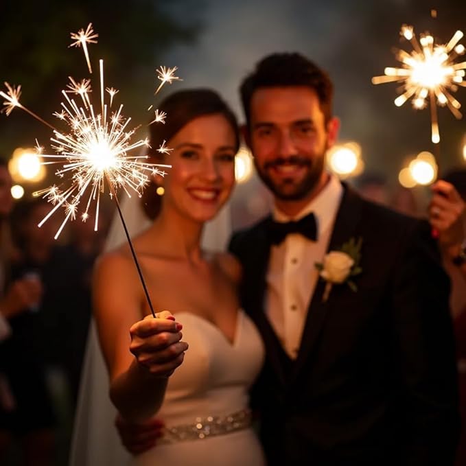 12-Inch 100 Pieces Sparklers Wedding Labels - Image 3