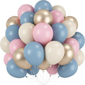 Gender Reveal Balloons, Chrome Gold Sand White Balloon by Paeyeq