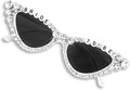 Bride Sunglasses for Bachelorette White Heart Glasses for Bride to Be Gift by Suwaoo