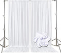 10ft x 10ft White Backdrop Curtains by Tisspoms