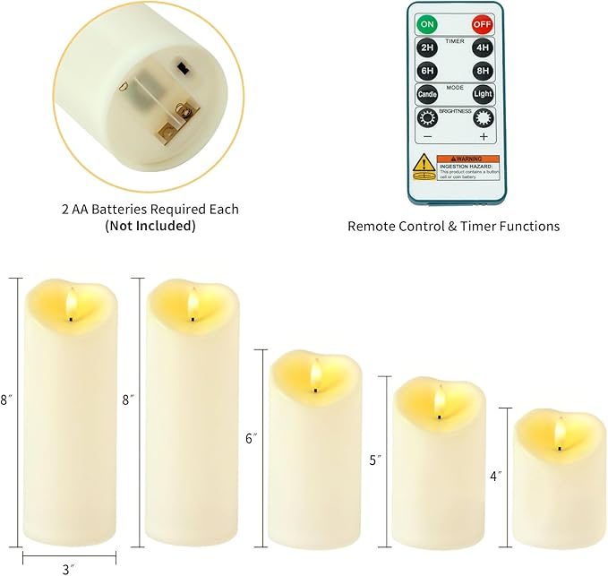 Amagic Waterproof Outdoor Flameless Candles - Image 6
