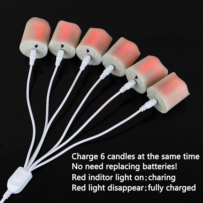 FREEPOWER Rechargeable Flameless Flickering Tea Light Candles Remote Control - Image 7