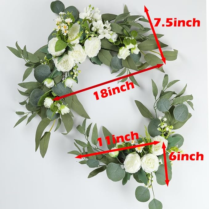 H&W 2pcs Artificial Wedding Arch Flowers - Image 2
