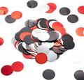 Red Black Silver Table Confetti Party Decorations Metallic Circle Dot Confetti by WEVEN