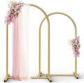 Gold Metal Arch Backdrop Stand Set of 2 by KosydownBasic
