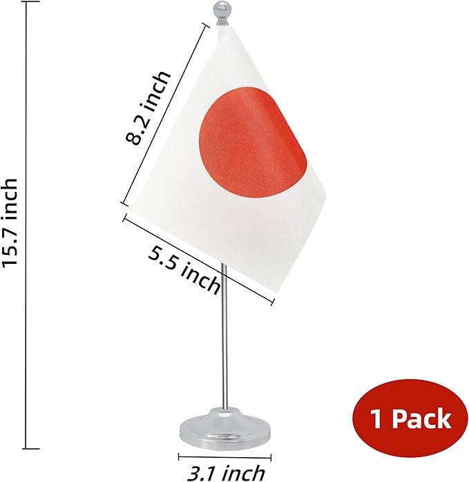 Japan Desk Flag, Japanese Table Office Flag - Image 2