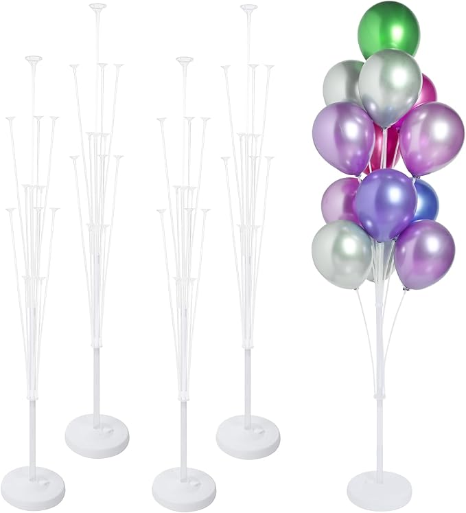 4 Sets of Balloon Stand Kit - 62in Balloon Stands by KATBUU