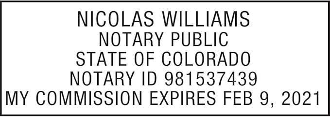 MaxMark Notary Stamp for State of Colorado- Self Inking Stamp - Image 2