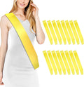 16 Pcs Sash Blank Satin Sash Yellow Gold Sash Party, Bride To Be Sash, Plain by Rinacci