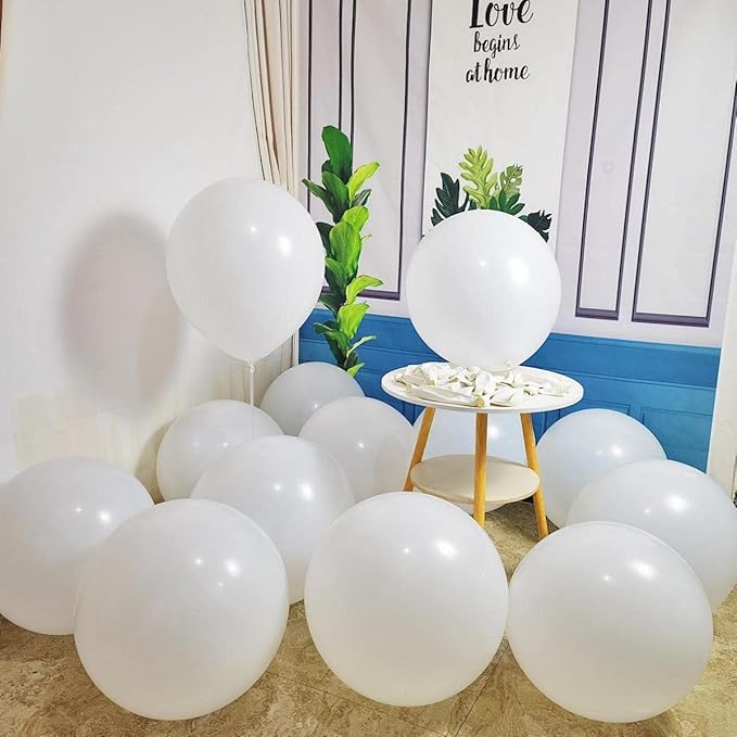 90 Pack White Balloons 18 inch White Latex Party Balloon Bulk - Image 6