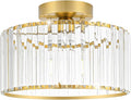 Crystal Ceiling Light Fixture, Modern Semi Flush Mount Ceiling Light, Close To by Unknown