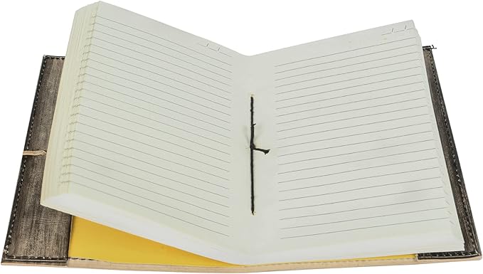 Leather Journal Refillable Lined Paper Tree of Life Handmade writing Notebook - Image 5