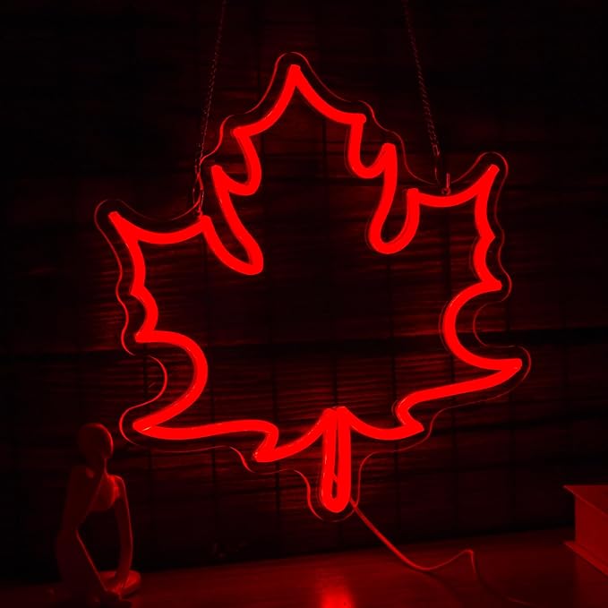 Maple Leaf Neon Sign LED Neon Red Leaf Light - Image 2