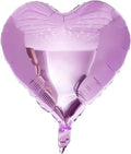 10pcs Pearl Purple Heart Balloons by LHOAVWE