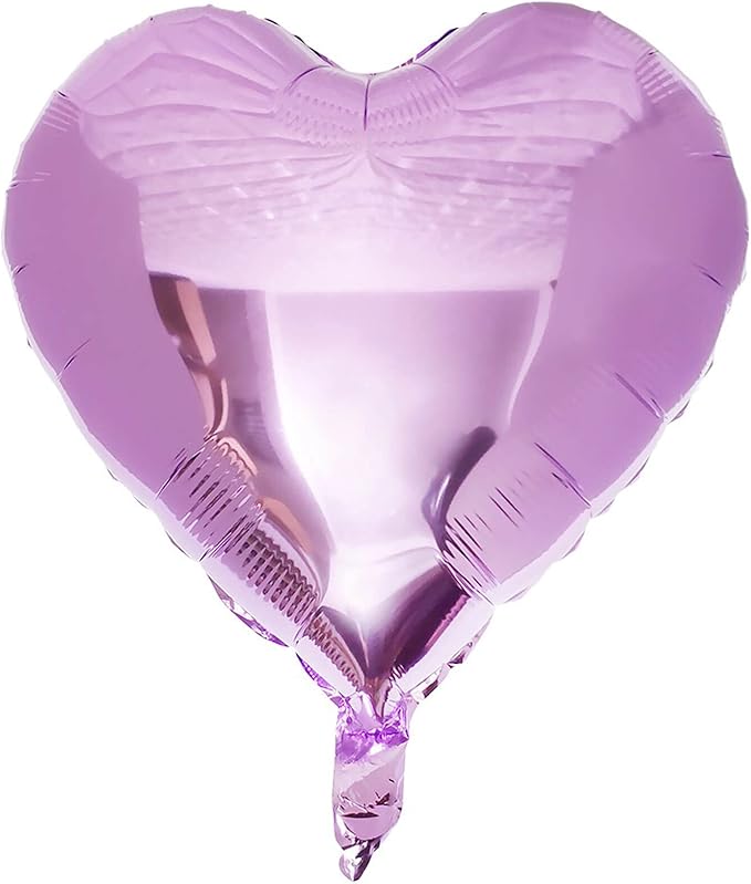 10pcs Pearl Purple Heart Balloons by LHOAVWE
