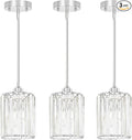 Chrome Kitchen Pendant Lights Over Island by Unknown