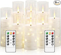Flameless LED Candles with Timer 9 Pc Flickering Flameless Candles by FLAMELESSCANDLES