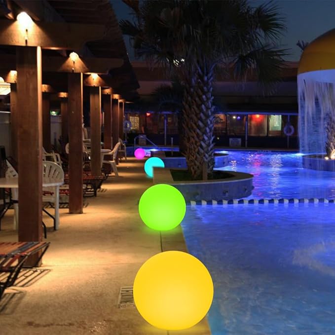 16-inch LED Globe Orb Light, Rechargeable Glowing Ball Light w/Remote, Dimmable - Image 5