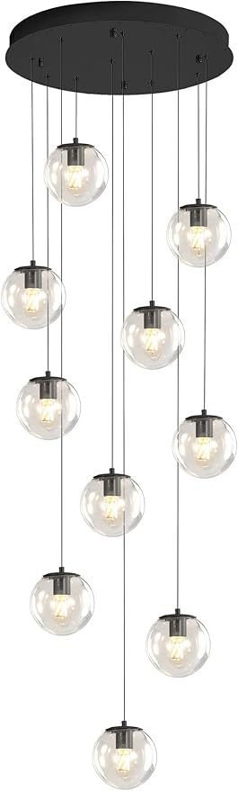 Modern Globe Chandelier H118 Staircase Chandelier - Image 5