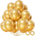 110pcs Metallic Gold Balloons, Metallic Gold Latex Balloons 12 inch by KUULBELA