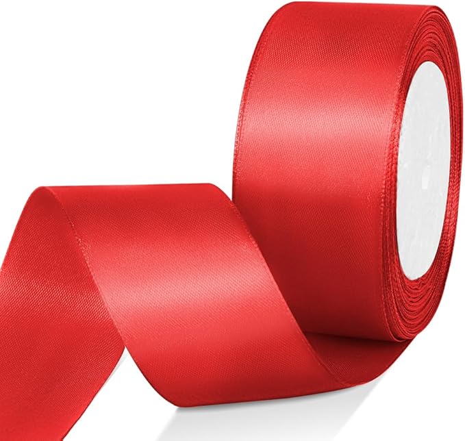 1-1/2" x 25 Yards Satin Ribbon, Floral Bouquets, Wedding Party Decorations by Quhora