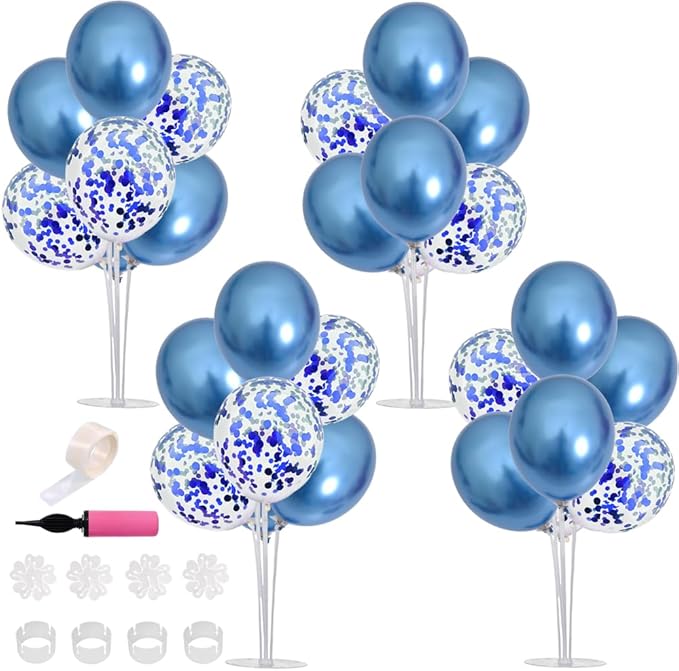 TONIFUL Blue Balloon Stand Centerpiece Table Decoration - Image 7