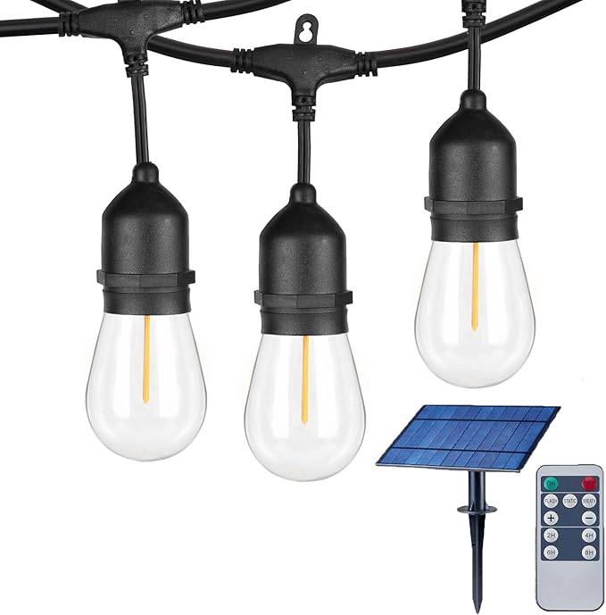 50FT Solar String Lights Outdoor by IPStank