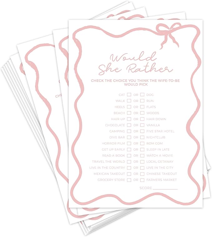 DEEKA 30 PCS Bridal Shower Games Card - Image 8