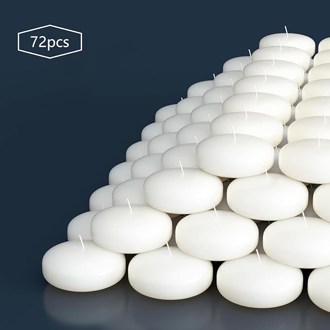 72 Floating Candles, Smoke-Free and odorless, Burning continuously - Image 4