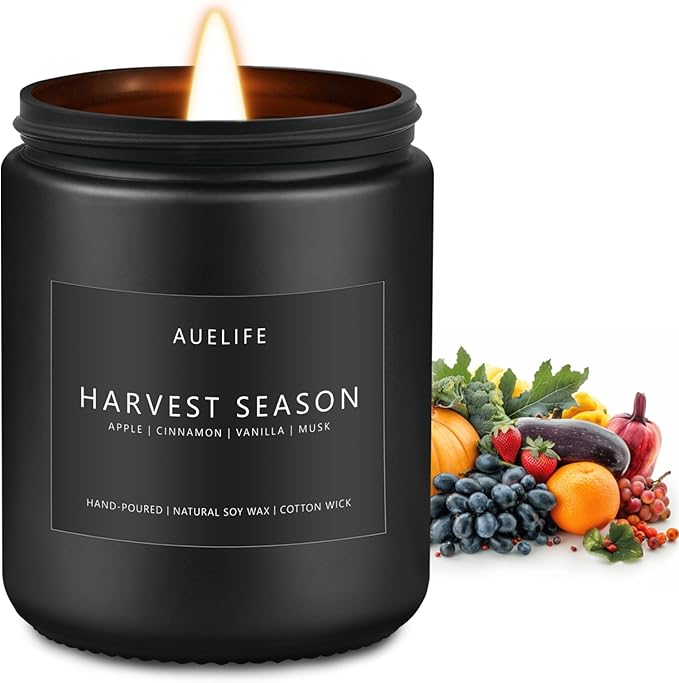 Fall Candle - Harvest Season Scented Candles, Fall Soy Candle by Auelife